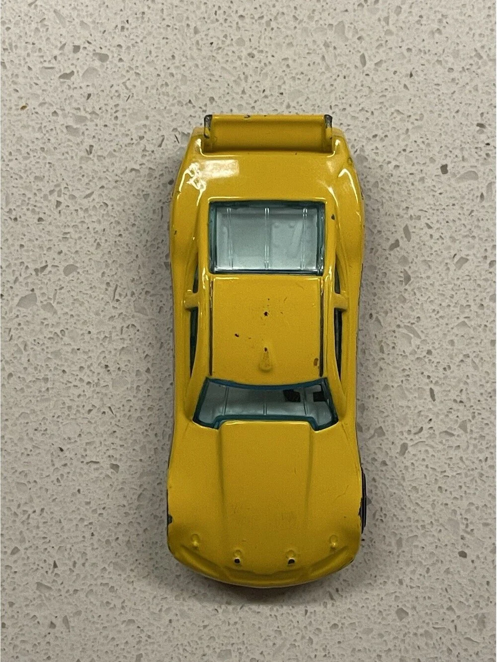 Hot Wheels Circle Tracker Race Car Number 23 Yellow Retro Hotwheels